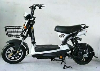 Chiny Czarny bezszczotkowy skuter elektryczny, zasilany bateryjnie motorower z przednim bębnem tylnym dostawca