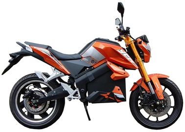 Chiny High Precision elektryczny motorower skuter pomarańczowy kolor 1000w z przednim tylnym dyskiem dostawca
