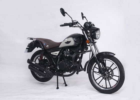Chiny CDI Ignition 125cc Street Legal Stabilny motocykl Wytrzymała rama Czarny kolor dostawca